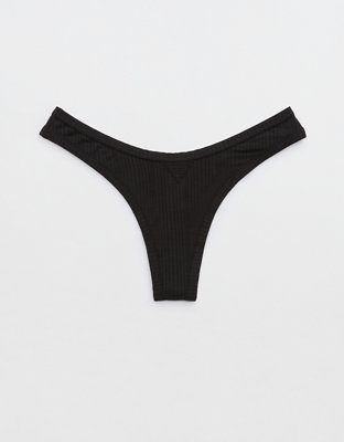 Ribbed modal & cotton brief [Black] – The Pantry Underwear