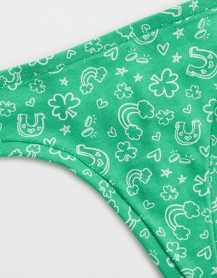 Superchill St. Paddy's Day Cotton Thong Underwear