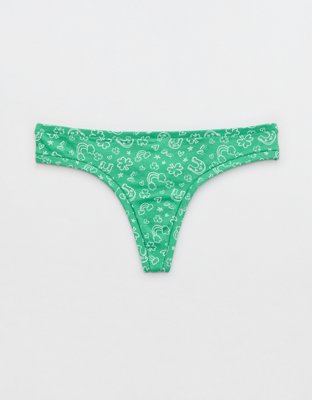 Superchill St. Paddy's Day Cotton Thong Underwear