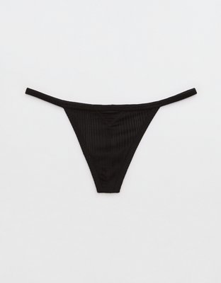 Buy Aerie Embroidery No Show Thong Underwear online