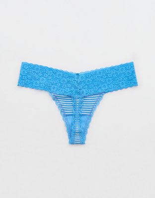 Superchill Vintage Lace Cotton Thong Underwear