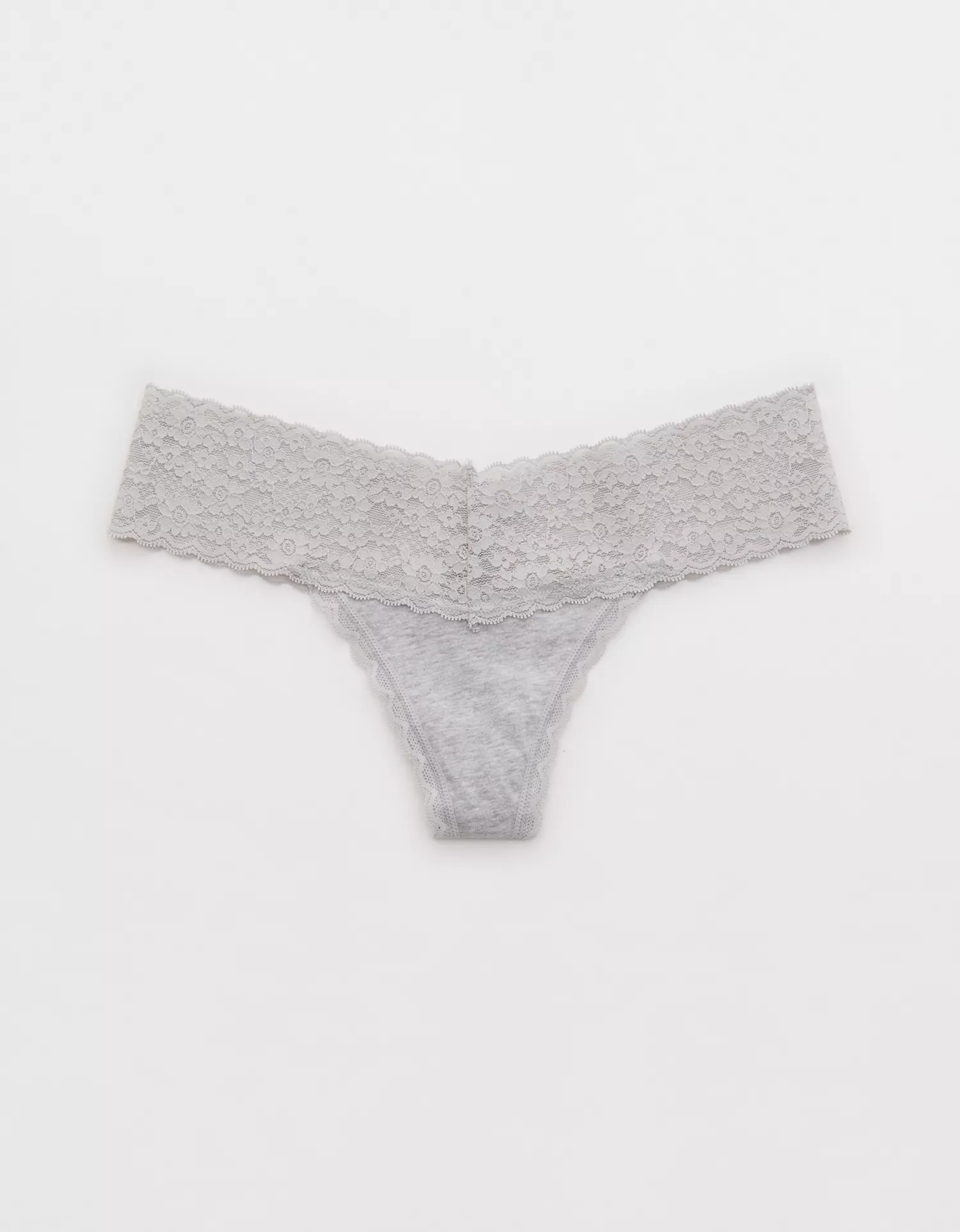 Superchill Vintage Lace Cotton Thong Underwear