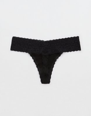 Superchill Tanga de Algodón con Encaje Vintage