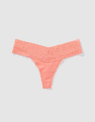 Superchill Vintage Lace Cotton Thong Underwear