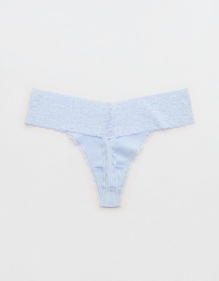 Superchill Vintage Lace Cotton Thong Underwear