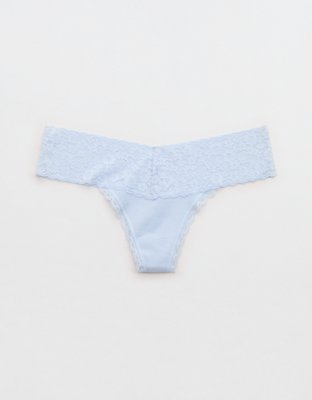 Superchill Vintage Lace Cotton Thong Underwear