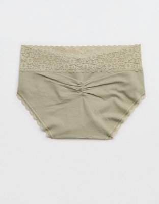 Culotte-short garçonne rétro en coton avec dentelle Superchill