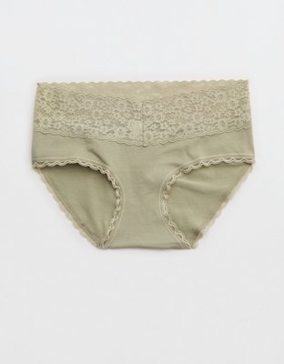 Culotte-short garçonne rétro en coton avec dentelle Superchill