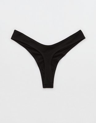 Superchill Cotton Ruched Thong Underwear