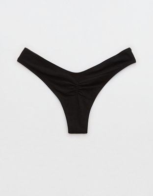 Superchill Cotton Ruched Thong Underwear