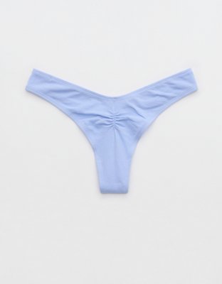 Superchill Cotton Ruched Thong Underwear