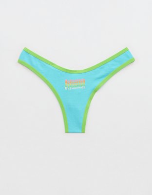 Superchill Ropa Interior Estilo Tanga de Algodón de Corte Alto