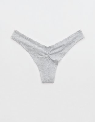 Superchill Cotton Ruched Thong Underwear