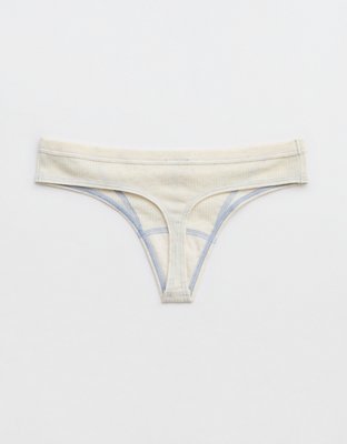 Superchill Cotton Ribbed Thong Underwear