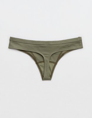 Superchill Cotton Ribbed Thong Underwear