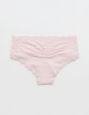 Superchill Cotton Rosey Lace Cheeky Underwear