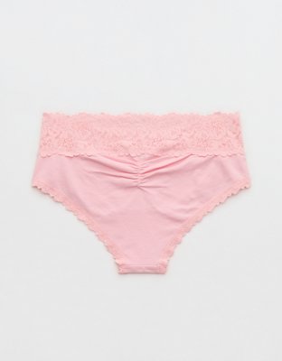 Superchill Cotton Rosey Lace Cheeky Underwear
