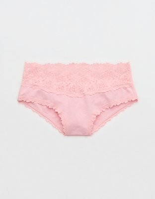 Superchill Cotton Rosey Lace Cheeky Underwear