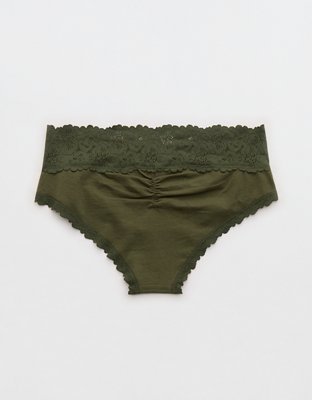 Superchill Cotton Rosey Lace Cheeky Underwear