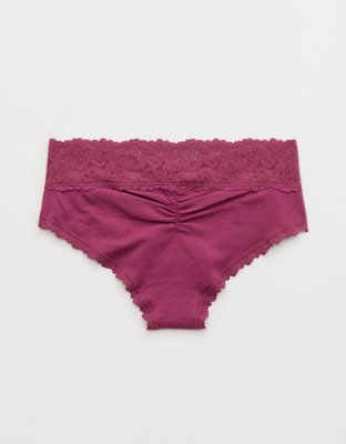 Superchill Cotton Rosey Lace Cheeky Underwear