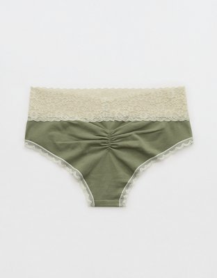 Superchill Vintage Lace Cotton Cheeky Underwear