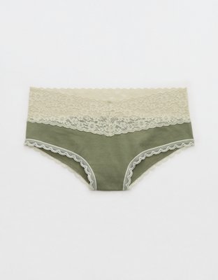 Superchill Vintage Lace Cotton Cheeky Underwear
