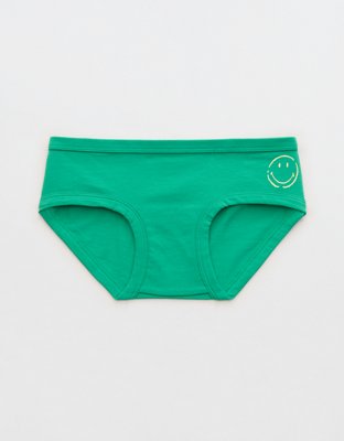 Трусы Smiley® Boybrief, хлопок — Aerie, цвет: Лиственный зелёный — фото 3