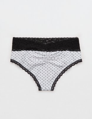 Superchill Vintage Lace Cotton Cheeky Underwear
