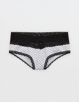 Superchill Vintage Lace Cotton Cheeky Underwear