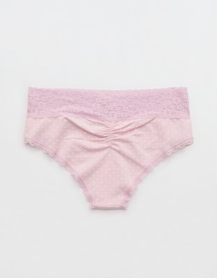 Superchill Vintage Lace Cotton Cheeky Underwear