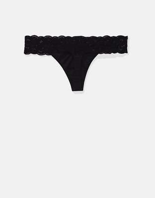 Superchill Cotton Rooftop Garden Lace Thong Underwear