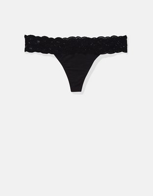 Superchill Cotton Rooftop Garden Lace Thong Underwear