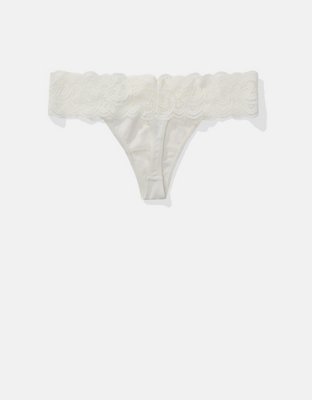 Superchill Cotton Rooftop Garden Lace Thong Underwear
