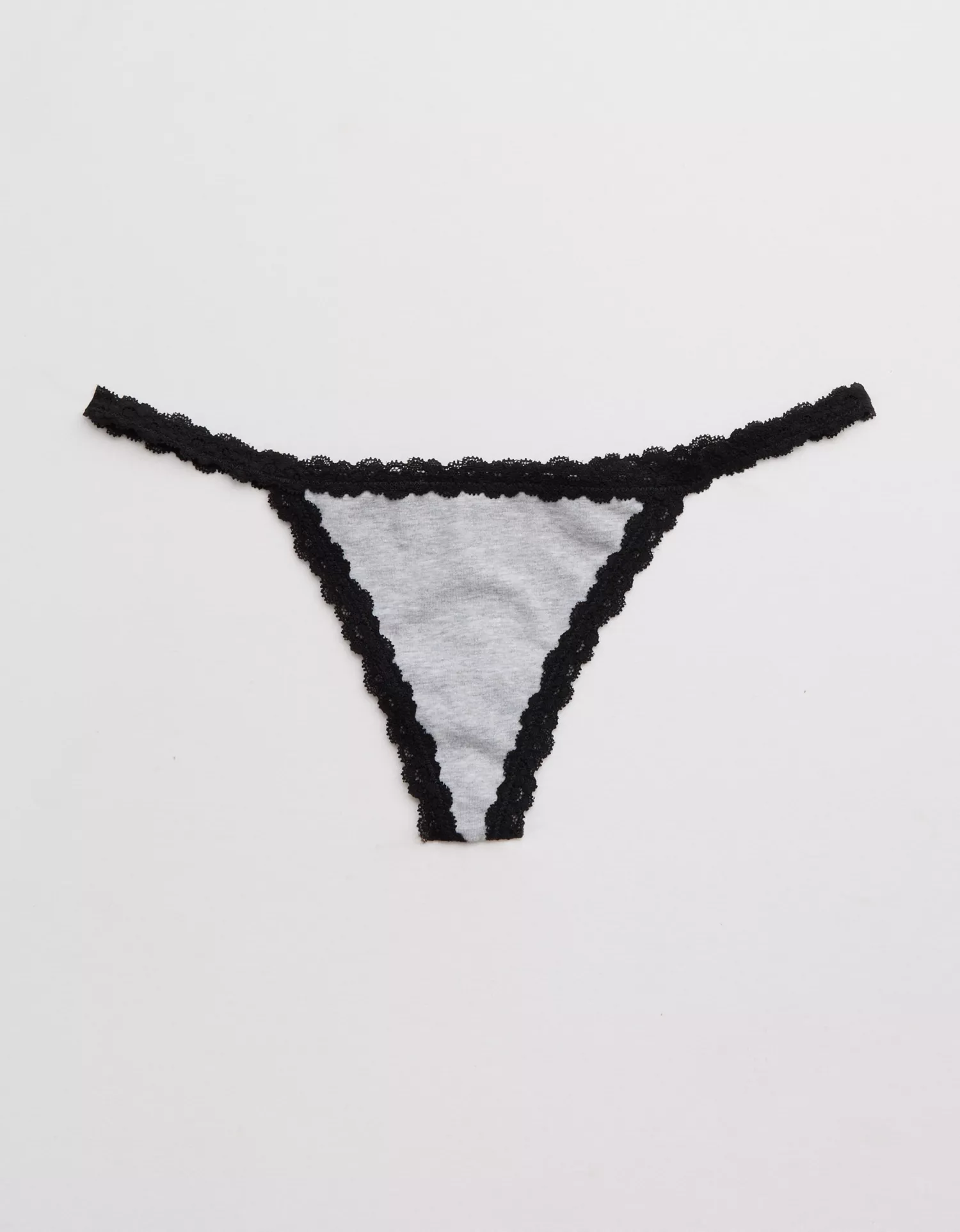 Superchill Cotton with Lace Thong Underwear - thumbnail 3