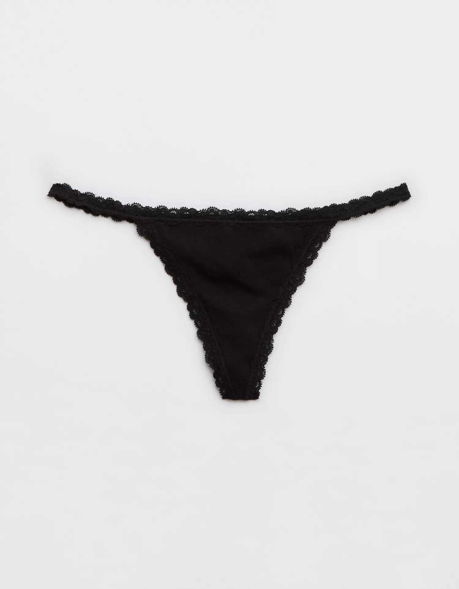 Superchill Cotton with Lace Thong Underwear