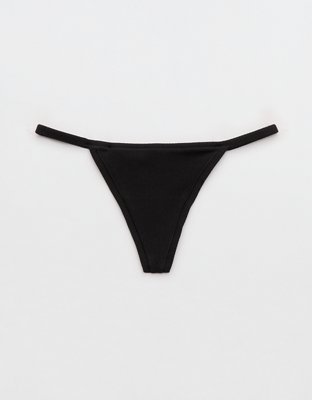 Superchill Cotton Rib String Thong Underwear