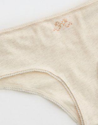 Superchill Cotton Ruched Picot Cheeky Underwear