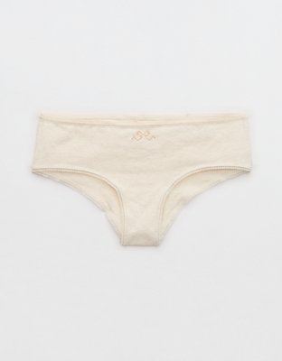 Superchill Cotton Ruched Picot Cheeky Underwear