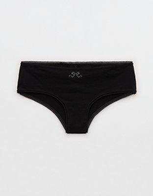 Superchill Cotton Ruched Picot Cheeky Underwear