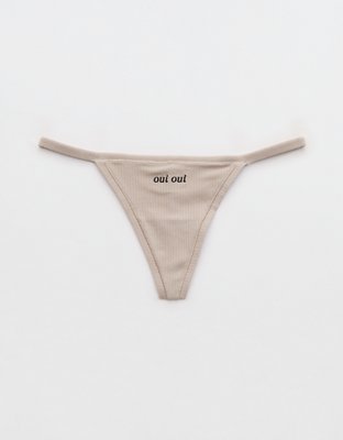 Superchill Cotton Rib String Thong Underwear