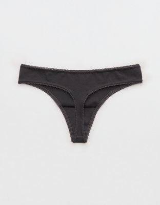 Superchill Cotton Picot Thong Underwear