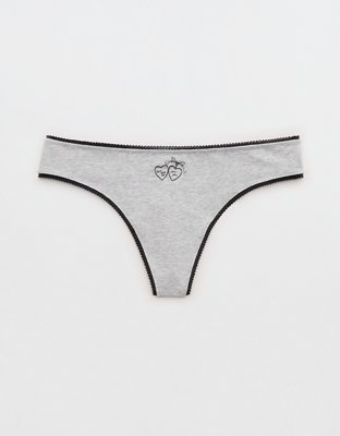 Superchill Cotton Picot Thong Underwear