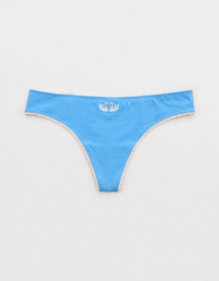 Superchill Cotton Picot Thong Underwear