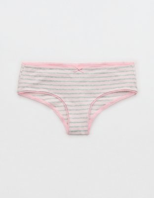 Superchill Cotton Ruched Picot Cheeky Underwear