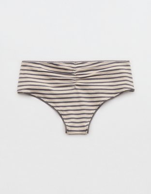 Superchill Cotton Ruched Picot Cheeky Underwear