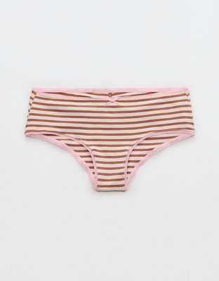 Superchill Cotton Ruched Picot Cheeky Underwear