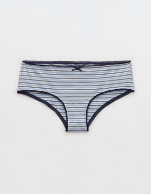 Superchill Cotton Ruched Picot Cheeky Underwear