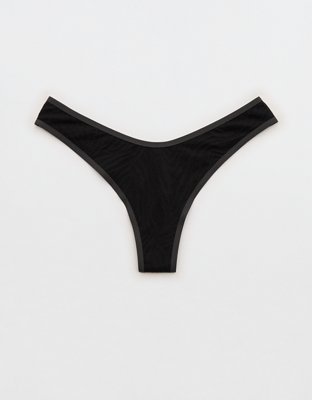 Superchill Cotton Zebra Jacquard Thong Underwear from American Eagle - $8.95