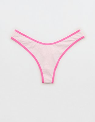 Superchill Cotton Zebra Jacquard Thong Underwear from American Eagle - $8.95
