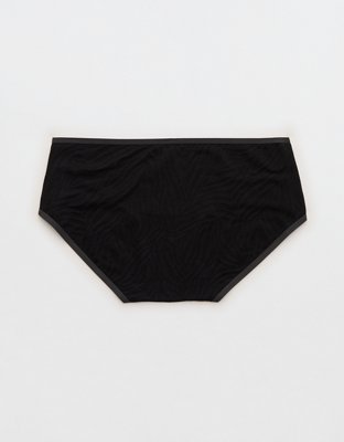 Трусы Superchill Boybrief, хлопок, жаккард — Aerie, цвет: Насыщенный чёрный — фото 2